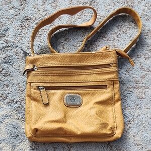 Treviso Leather Crossbody Mustard